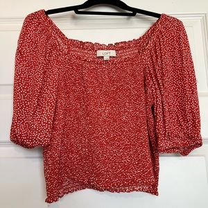 LOFT puff sleeve shirt